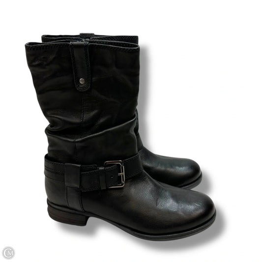 Boots Mid-calf Flats By Josef Seibel In Black, Size: 8