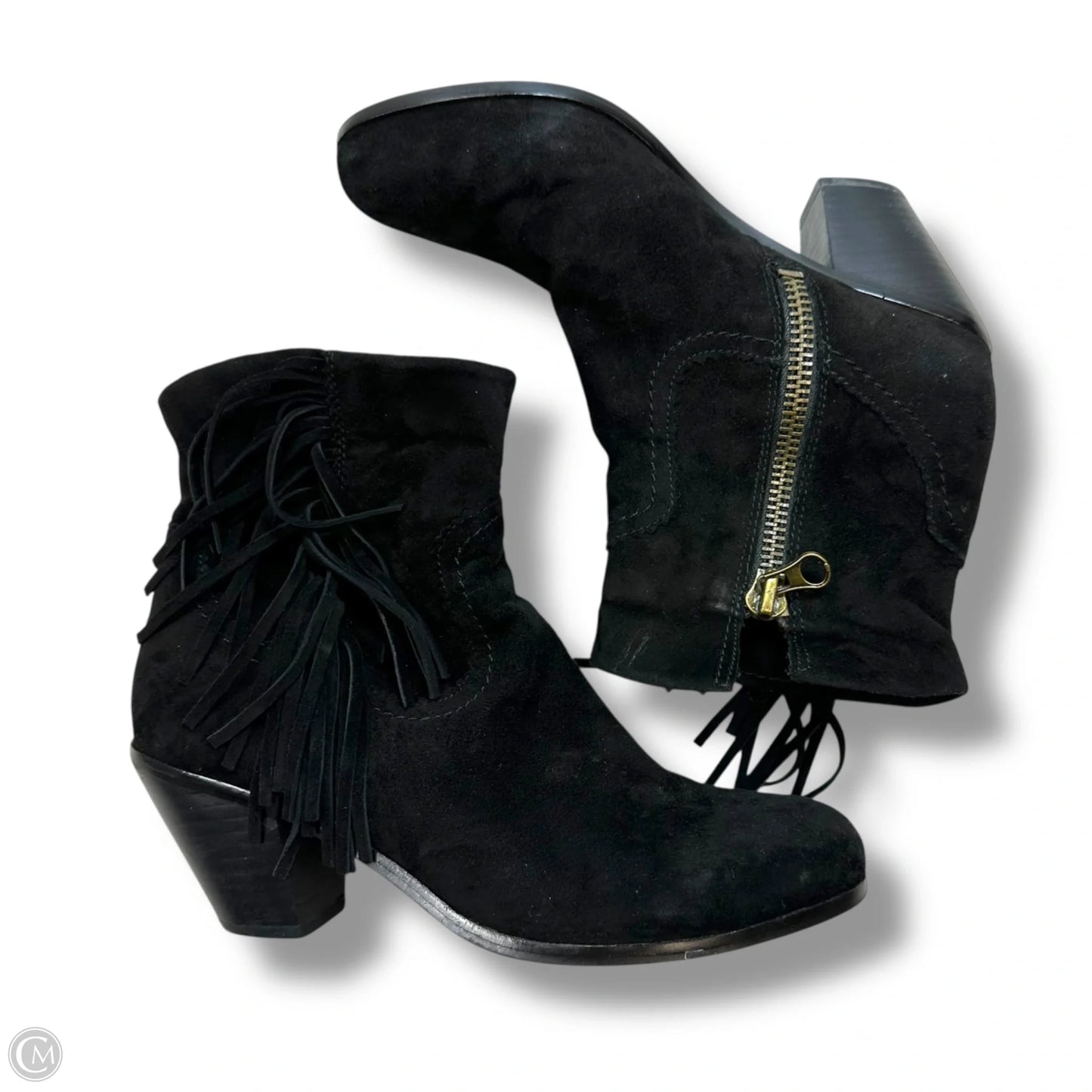 Boots Ankle Heels By Sam Edelman In Black, Size: 8