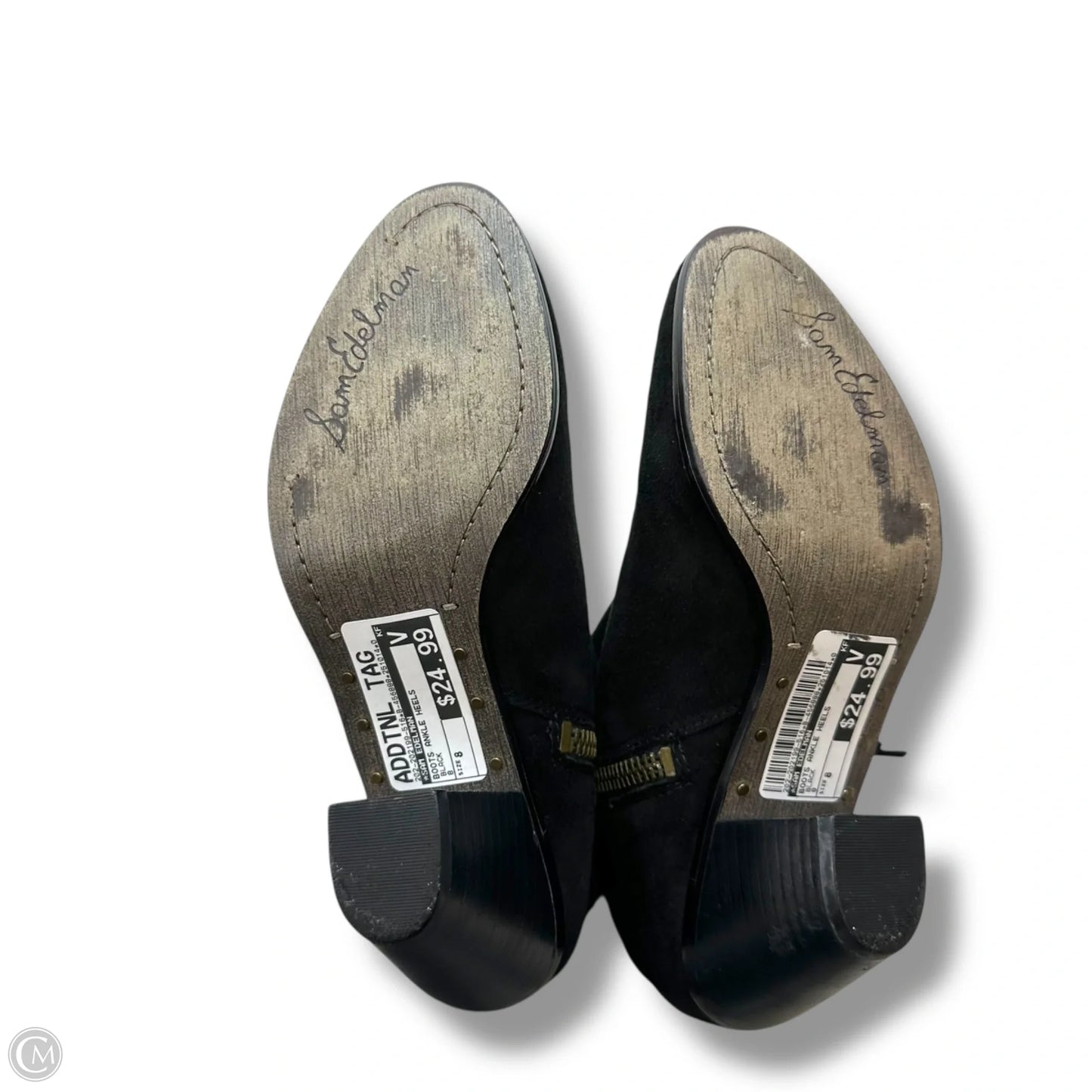 Boots Ankle Heels By Sam Edelman In Black, Size: 8