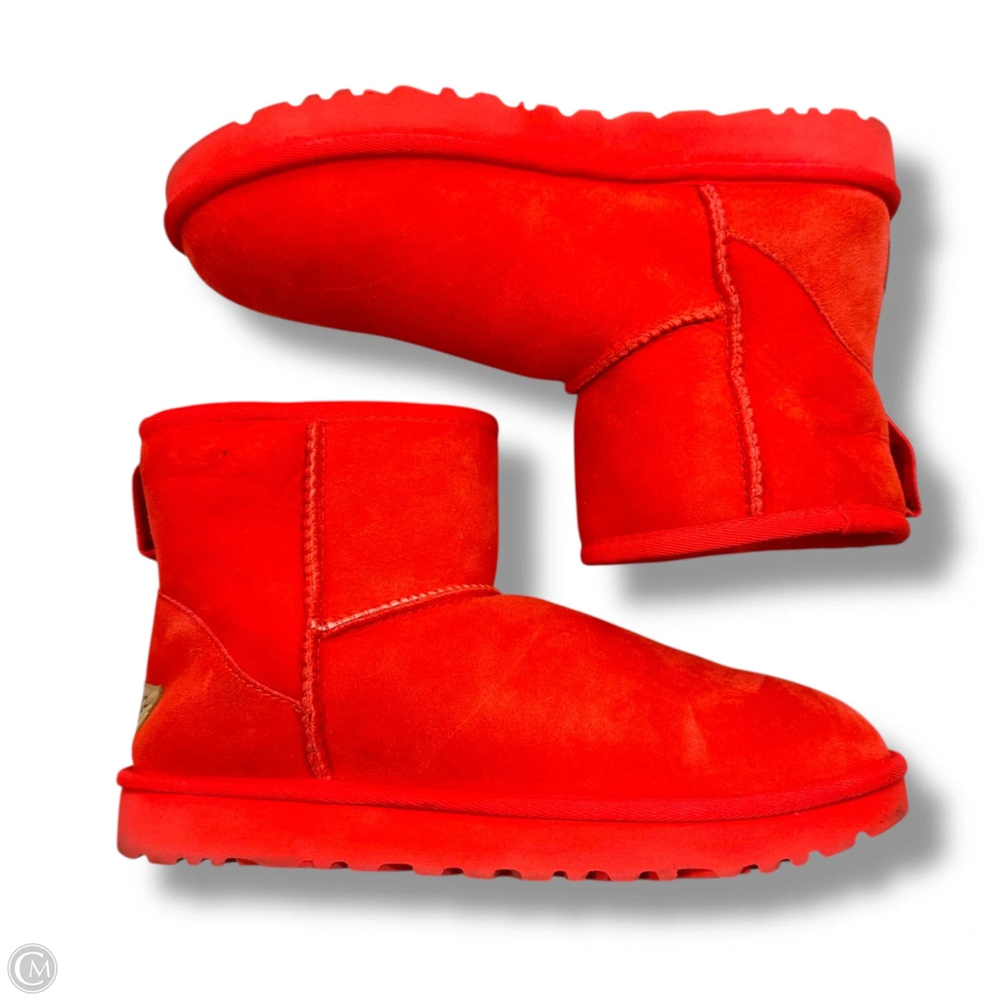 Boots Designer By Ugg In Orange, Size: 8