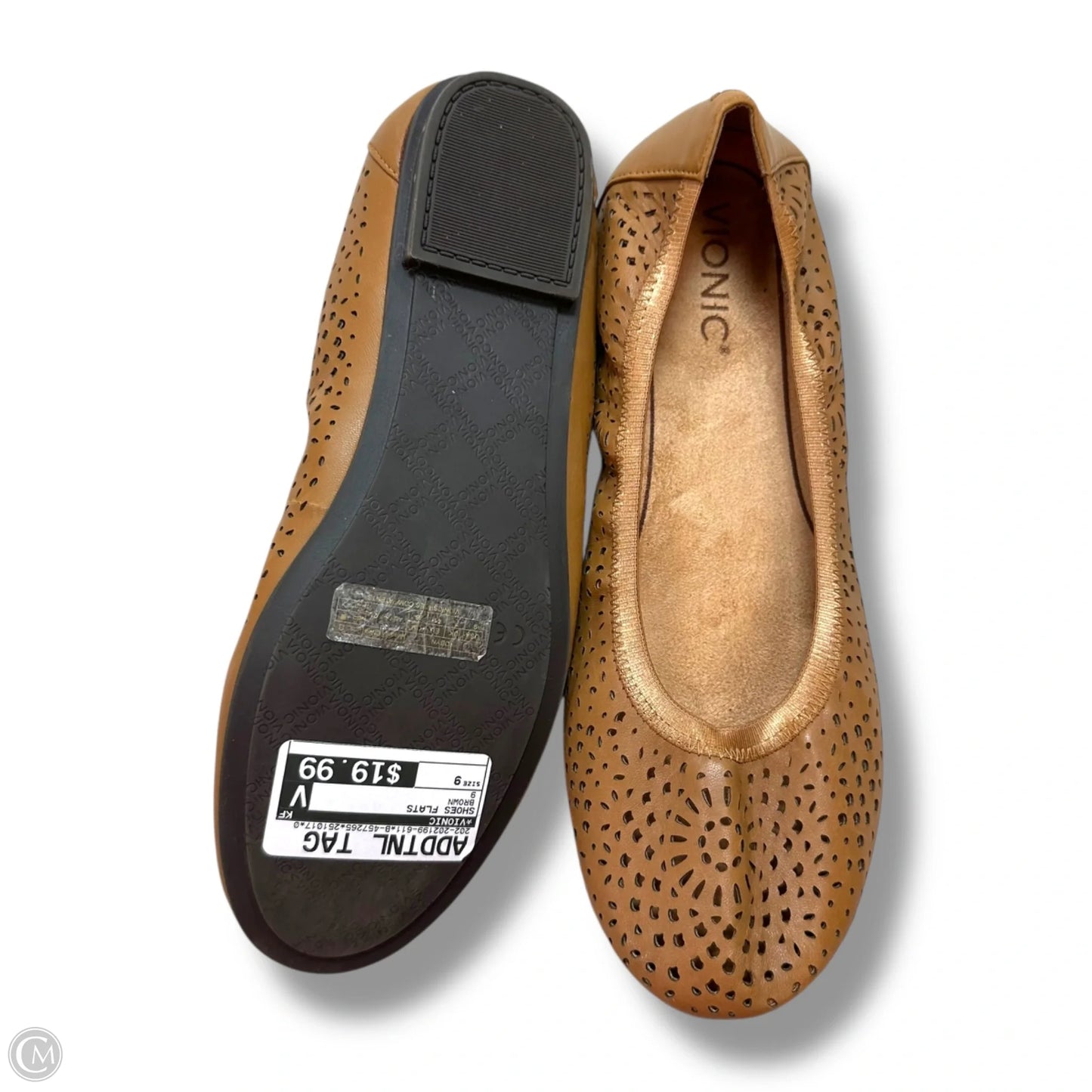 Shoes Flats By Vionic In Brown, Size: 9