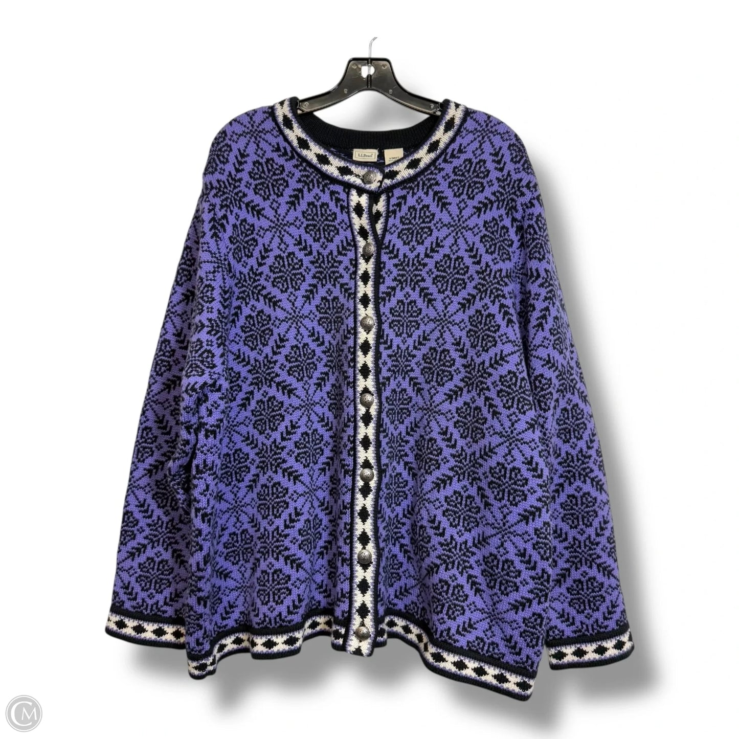 Sweater By L.l. Bean In Purple, Size: 3x