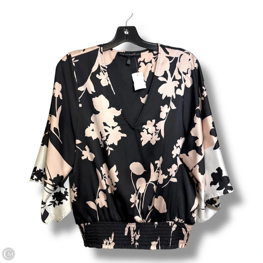 Top 3/4 Sleeve By White House Black Market In Floral Print, Size: S