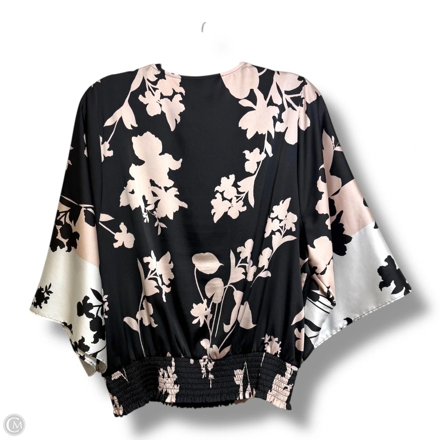 Top 3/4 Sleeve By White House Black Market In Floral Print, Size: S