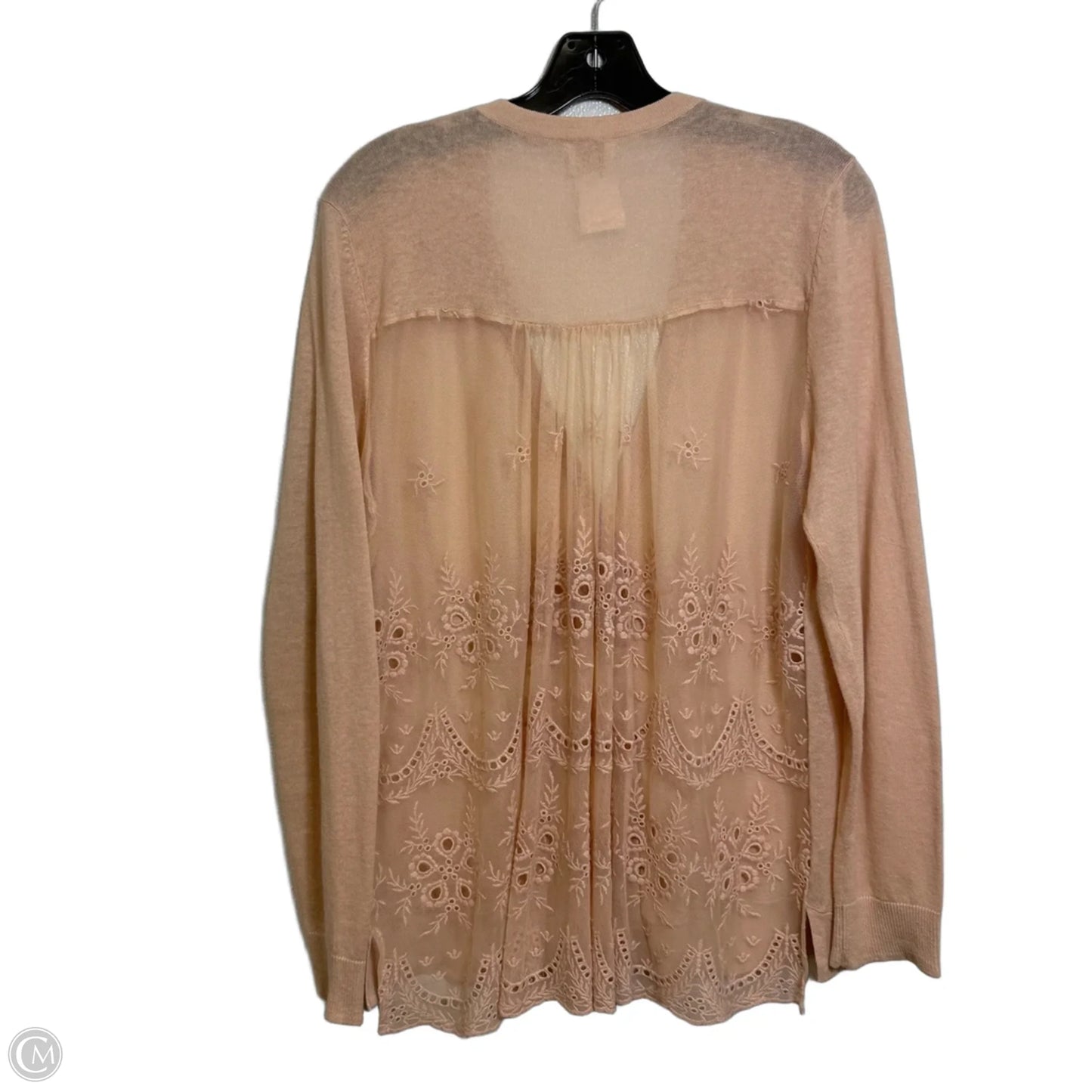 Sweater Cardigan By Chicos In Pink, Size: S