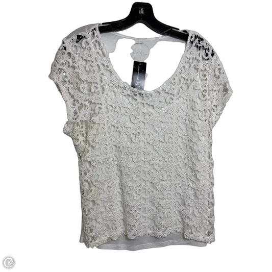 Top Sleeveless By Inc In White, Size: L