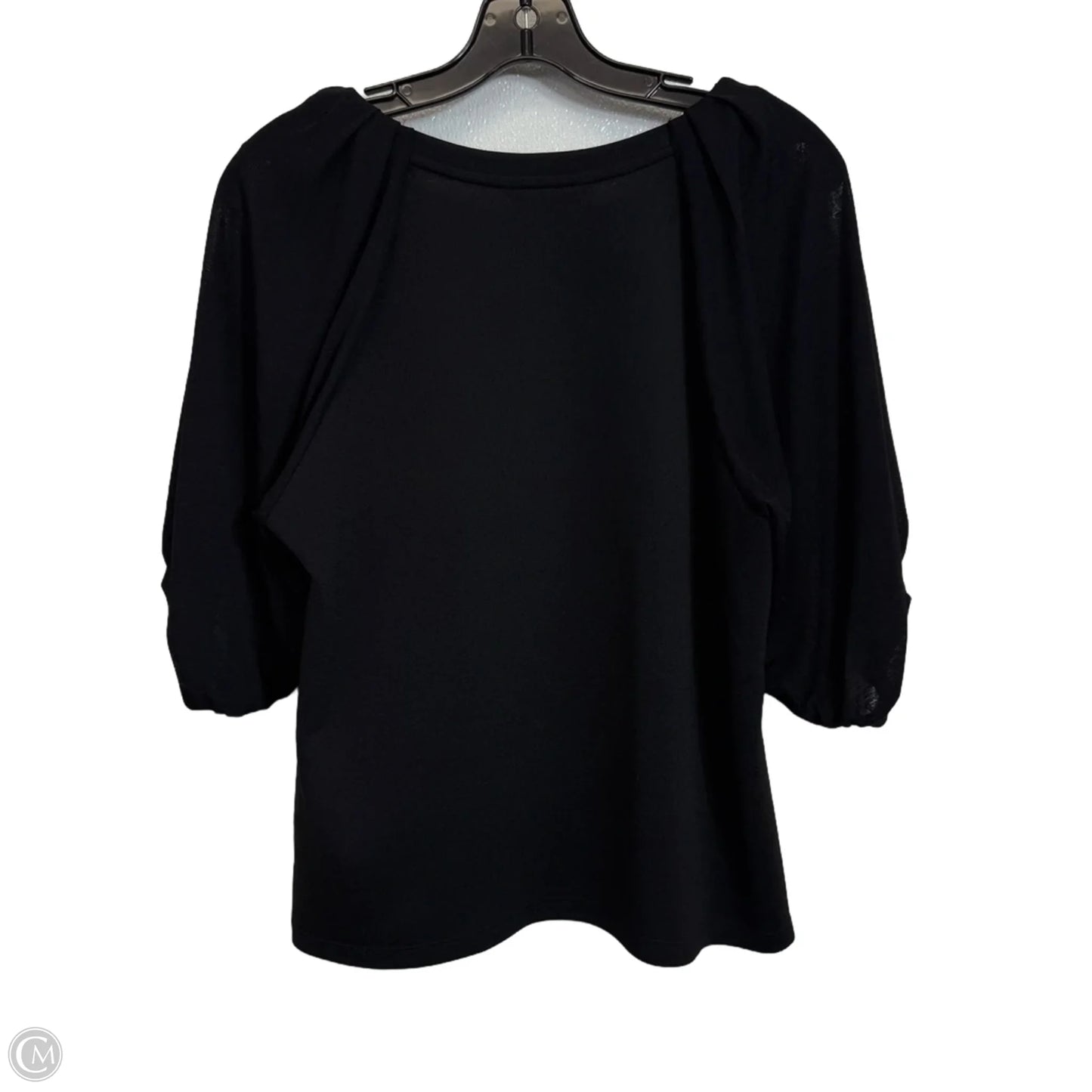 Top Short Sleeve By Banana Republic In Black, Size: M