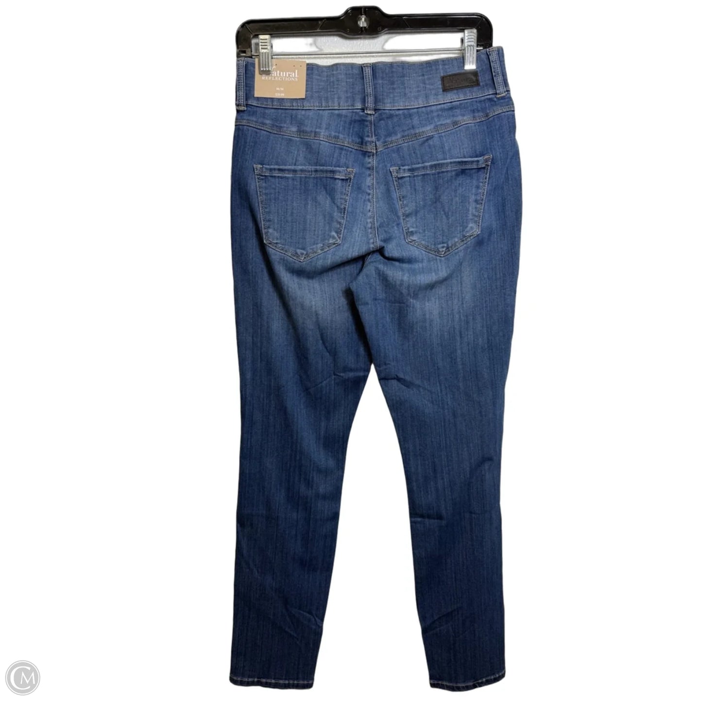 Jeans Straight By Natural Reflections In Blue, Size: M