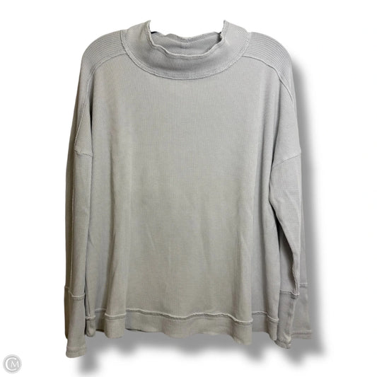 Top Long Sleeve By Habitat In Grey, Size: L