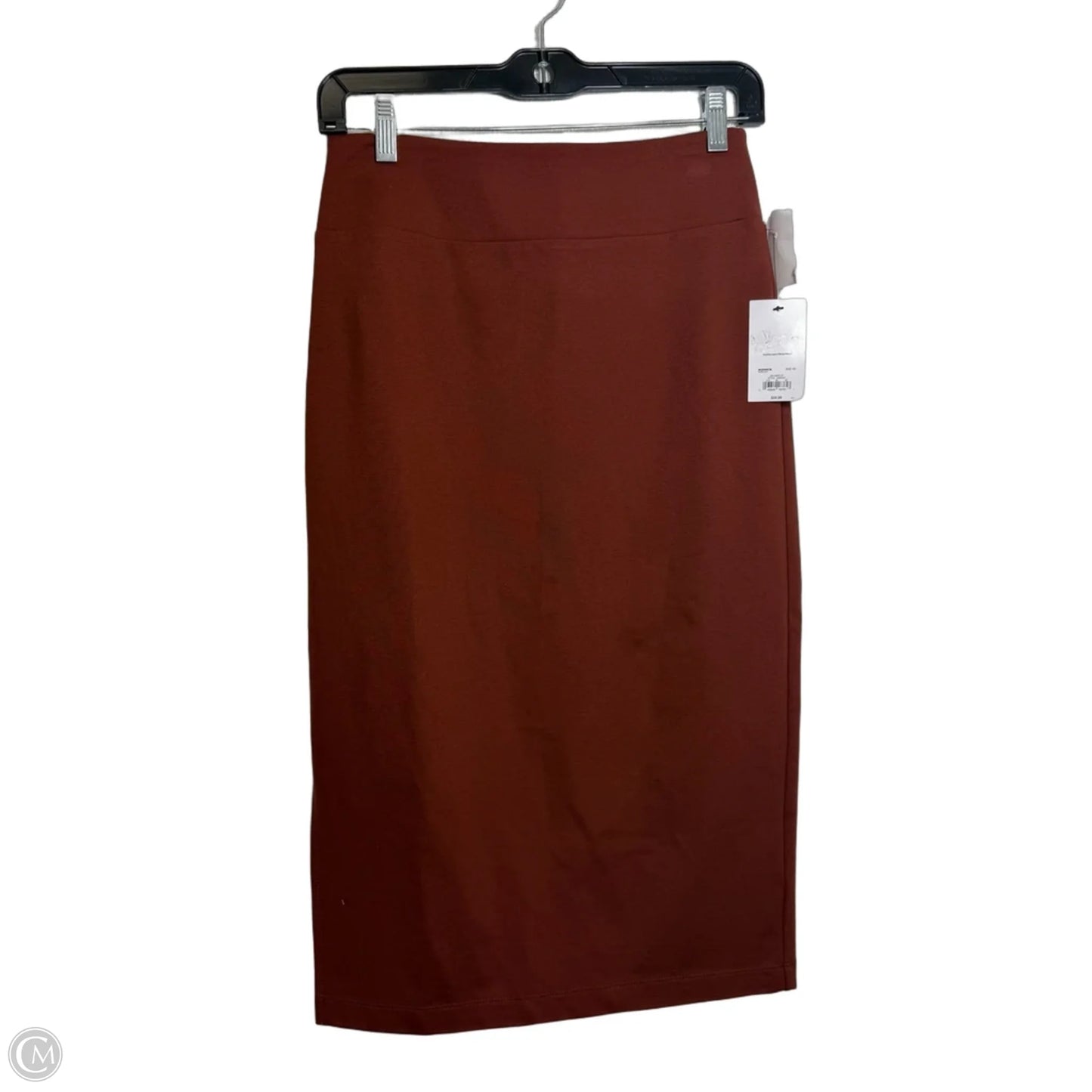 Skirt Midi By Nine West In Orange, Size: Xs