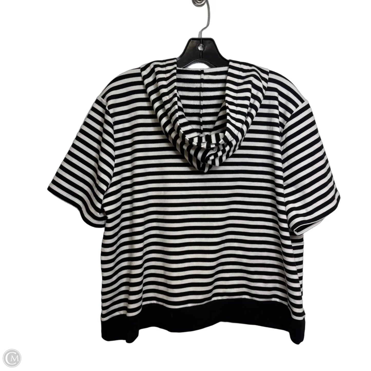 Top Short Sleeve By Michael By Michael Kors In Striped Pattern, Size: Xl