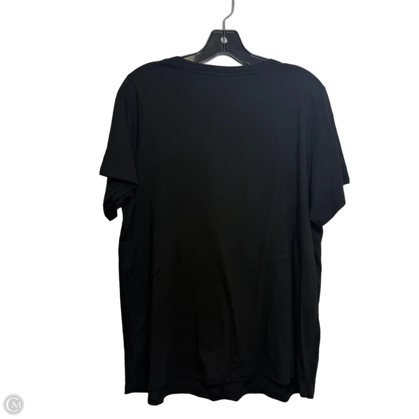 Top Short Sleeve By Michael By Michael Kors In Black, Size: 1x
