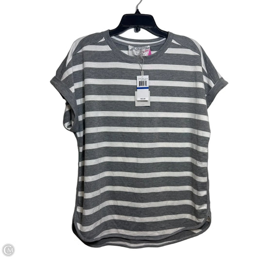 Top Short Sleeve By Cupio In Striped Pattern, Size: Xl