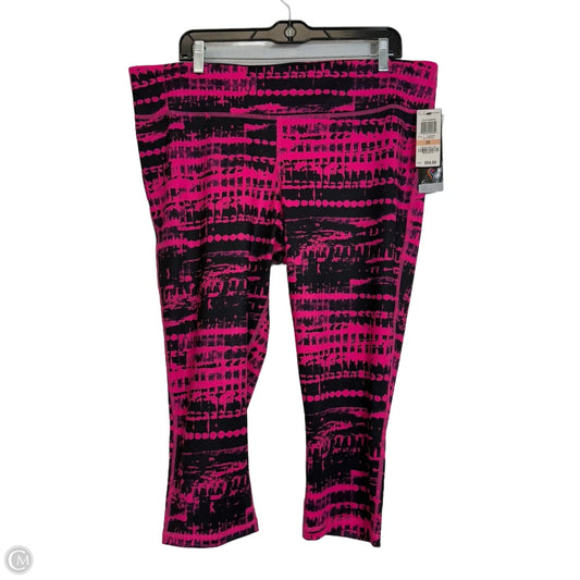 Pants Leggings By Ideology In Black & Pink, Size: 2x