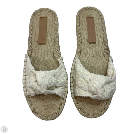 Sandals Flats By Asos In Cream, Size: 8.5