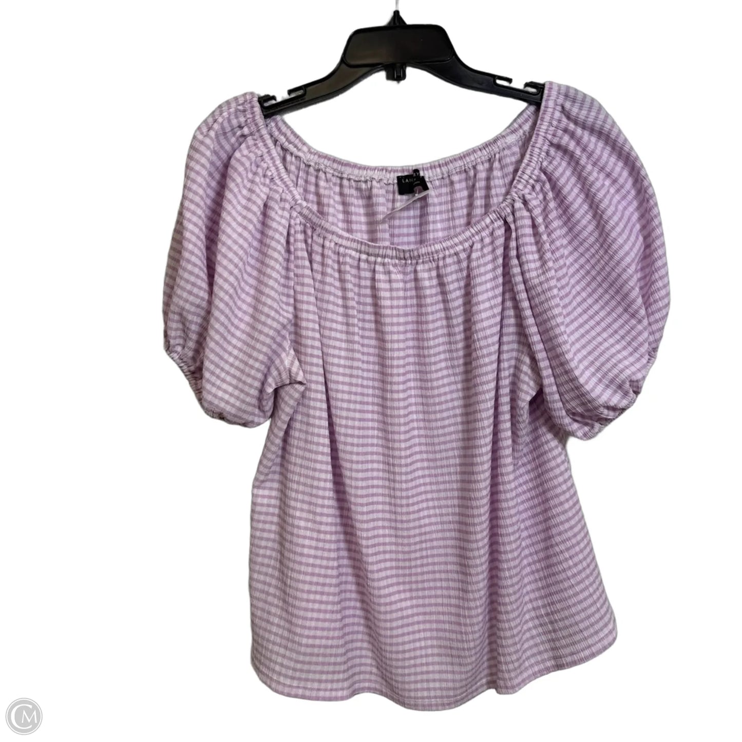 Top Short Sleeve By Lane Bryant In Purple, Size: Xxl