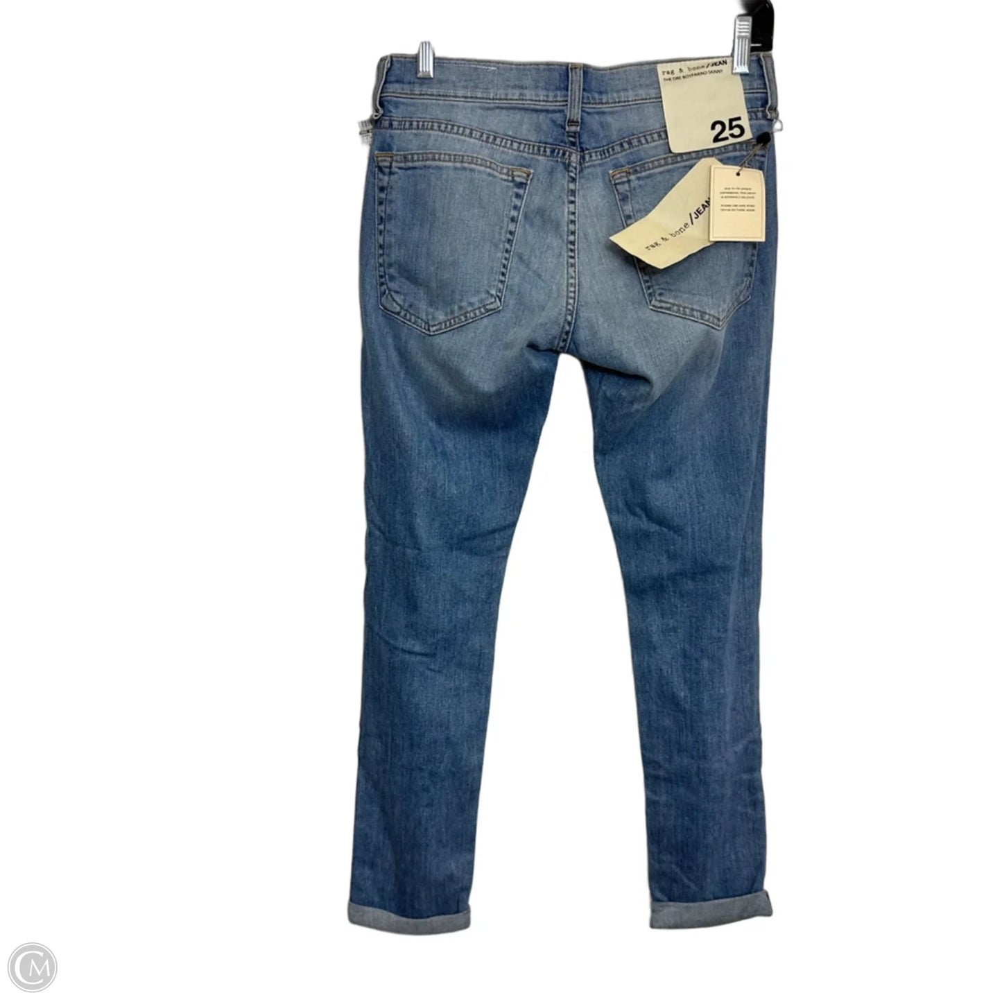Jeans Skinny By Rag And Bone In Blue Denim, Size: 0