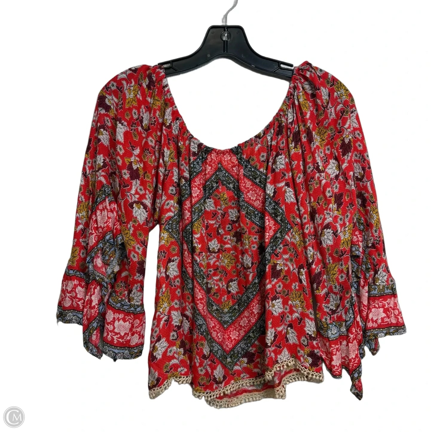 Top Long Sleeve By Altard State In Red, Size: S