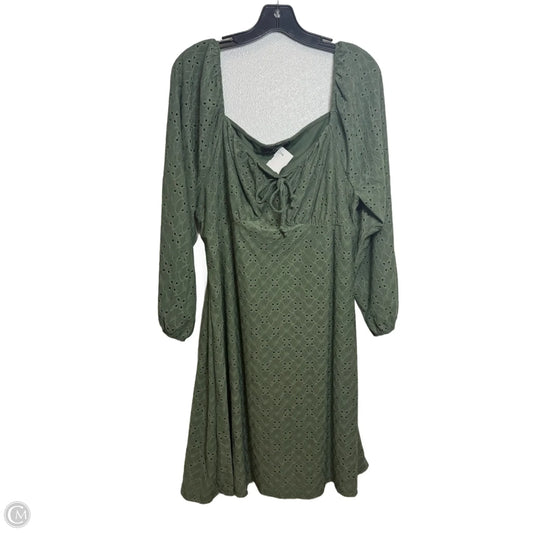 Dress Casual Midi By Vibe In Green, Size: 1x