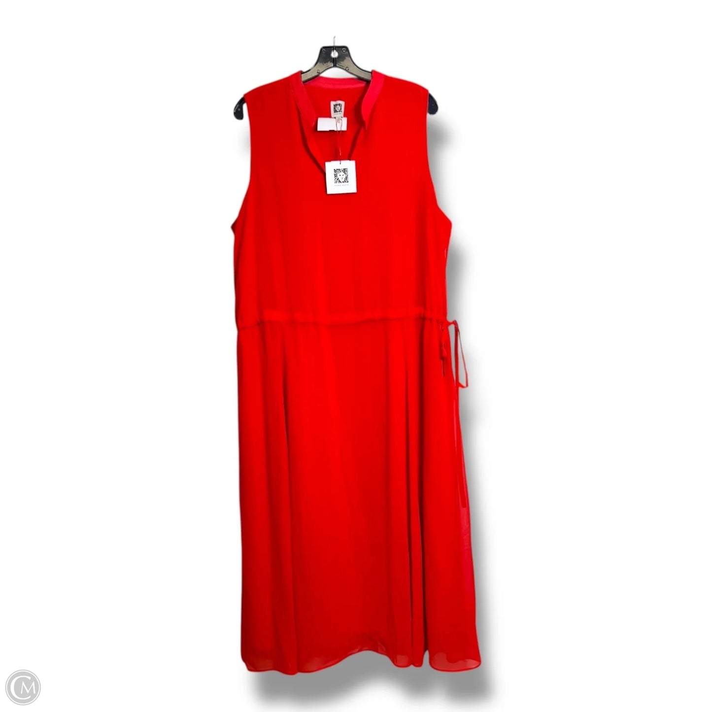 Dress Casual Maxi By Anne Klein In Red, Size: Xl
