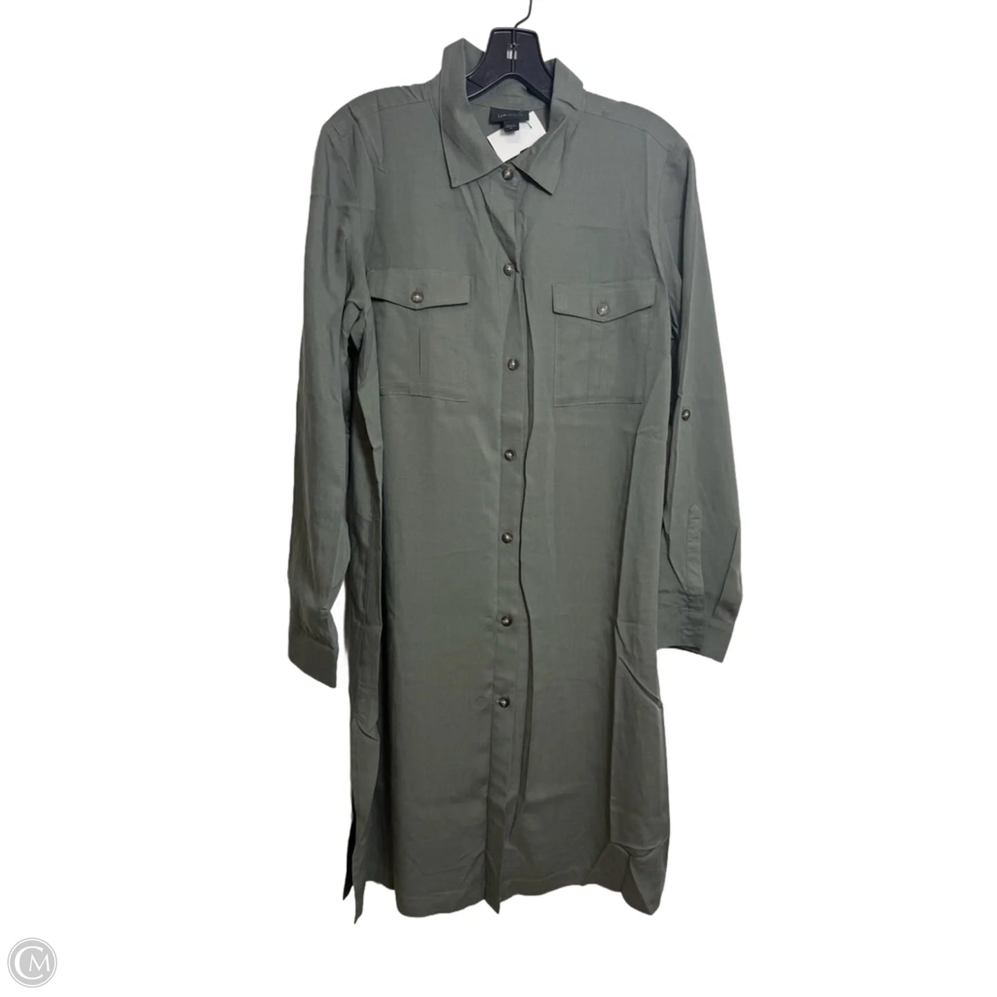 Dress Casual Midi By J. Jill In Green, Size: M