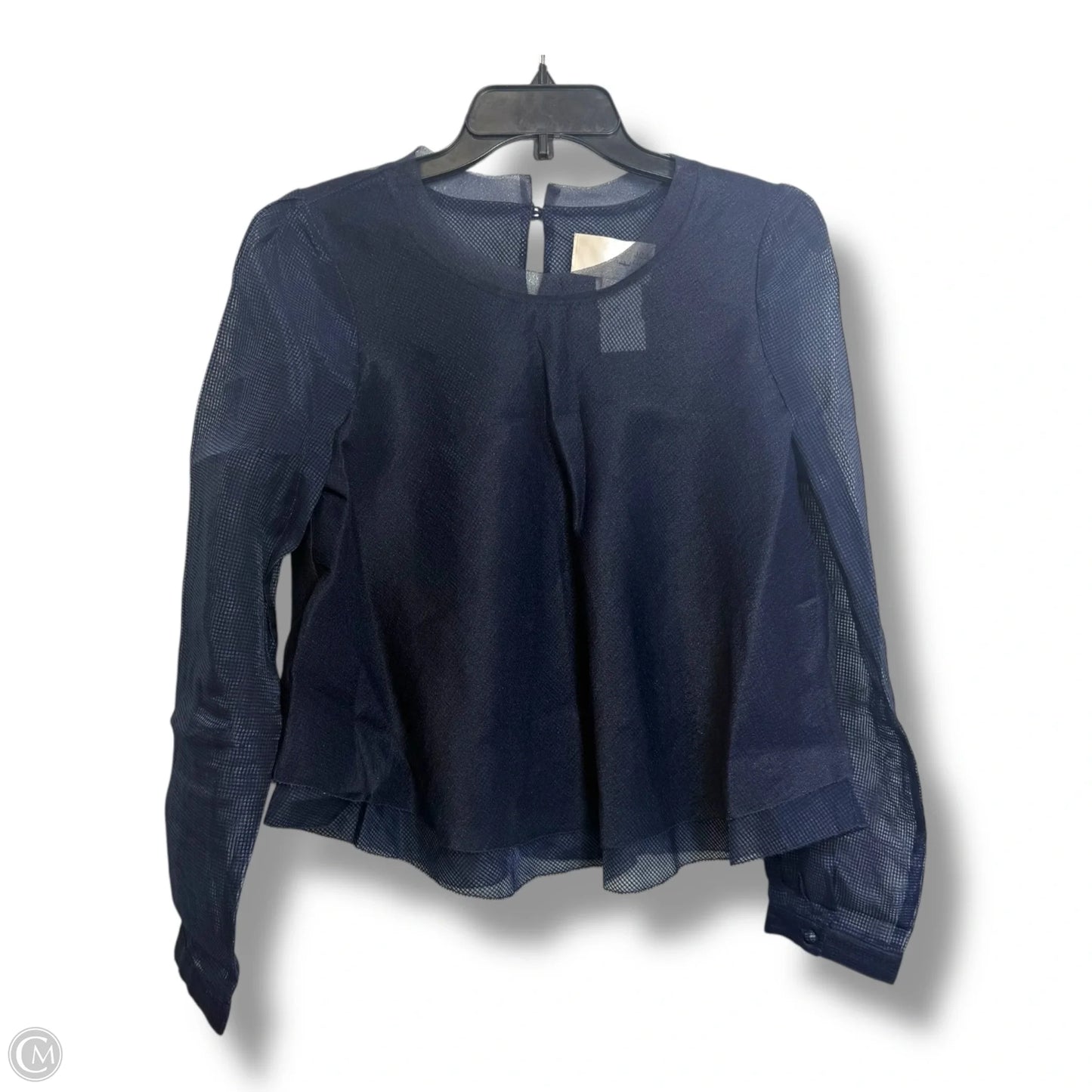 Top Long Sleeve By Joa In Navy, Size: M