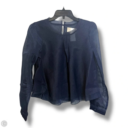 Top Long Sleeve By Joa In Navy, Size: M