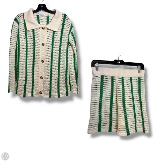 Cardigan By Clothes Mentor In Striped Pattern, Size: M