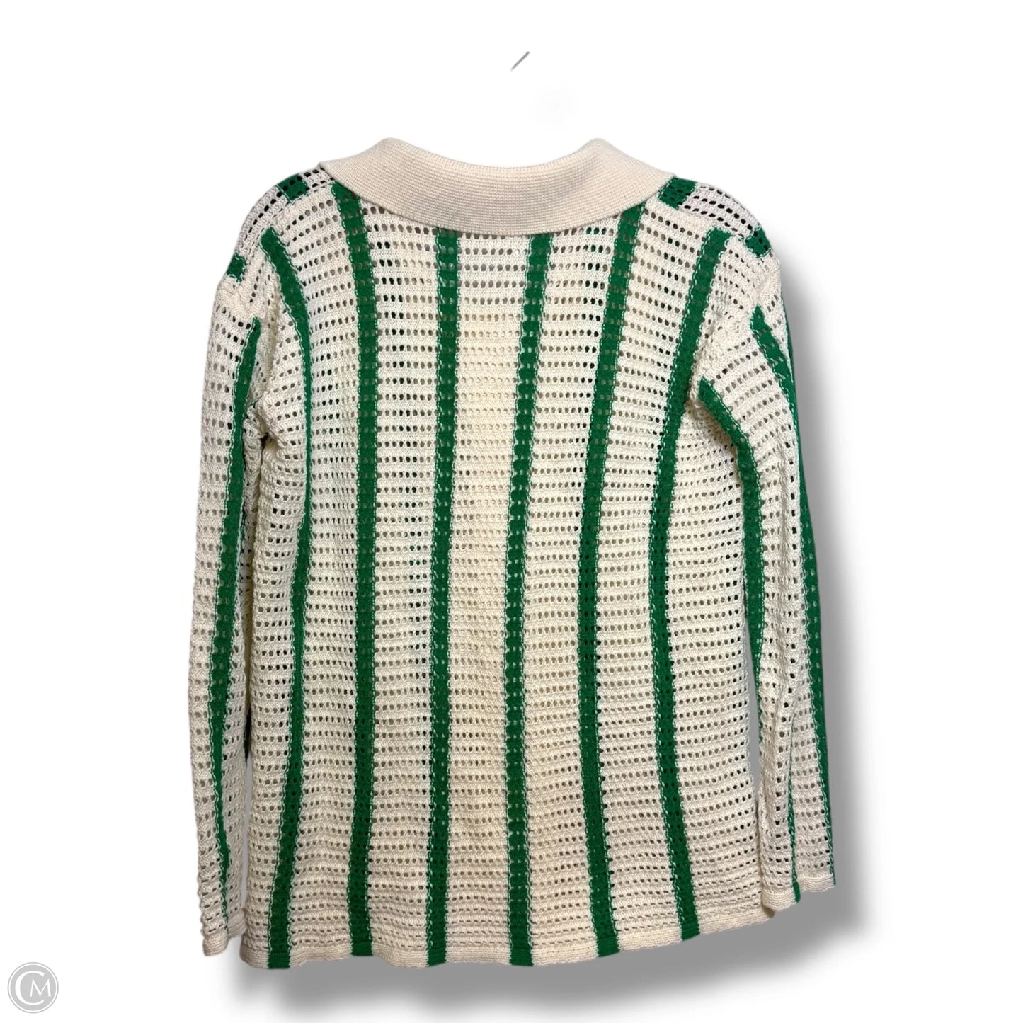 Cardigan By Clothes Mentor In Striped Pattern, Size: M
