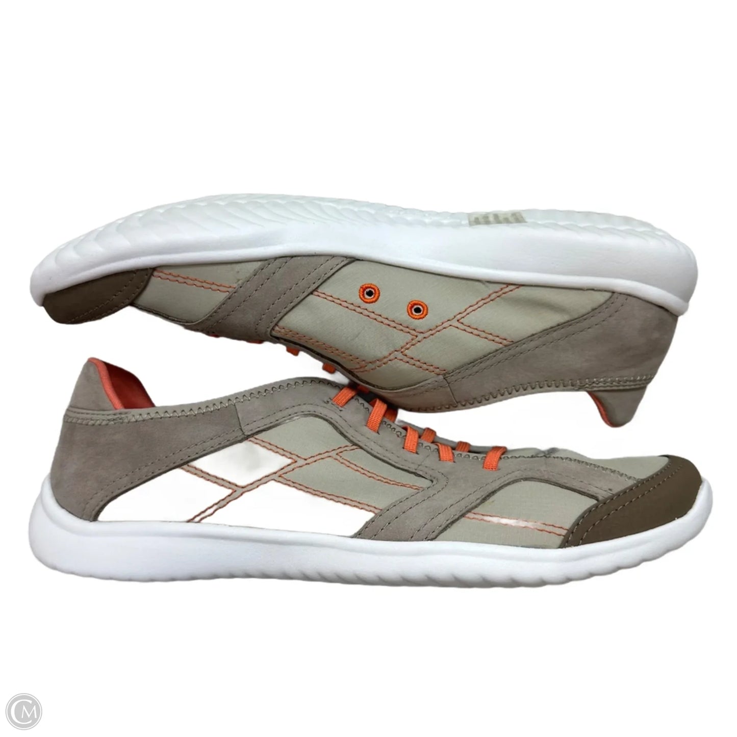 Shoes Sneakers By Clarks In Brown, Size: 8.5