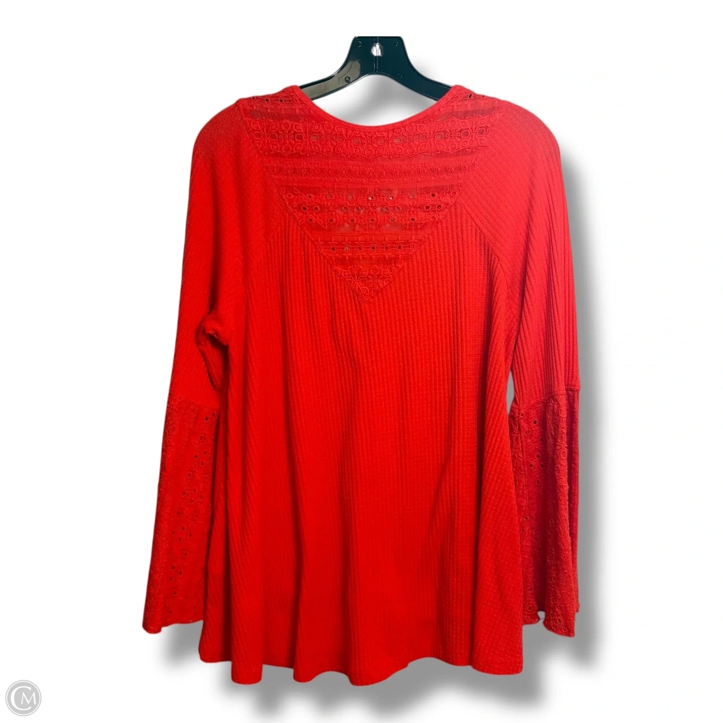 Top Long Sleeve By Free People In Orange, Size: S