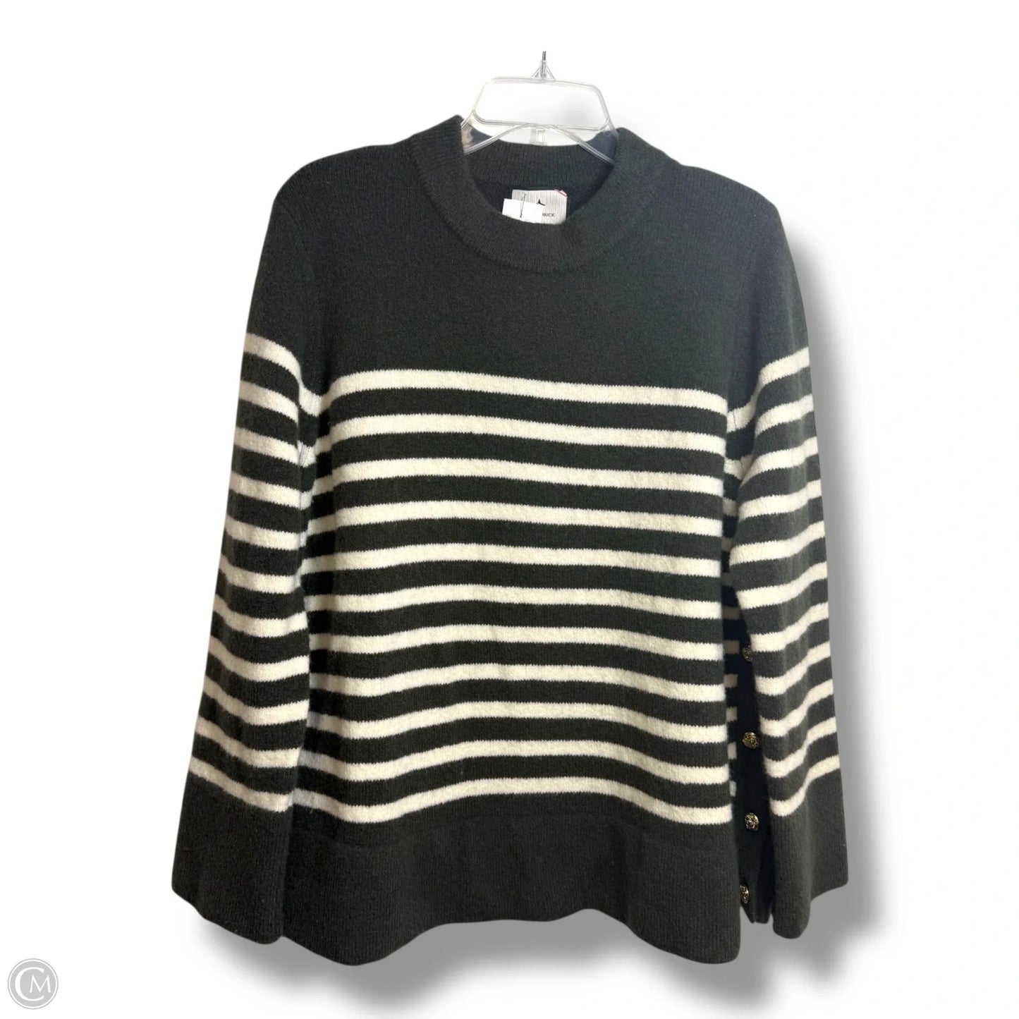 Evergreen and Ivory Stripe Bonnie Sweater By Tuckernuck In Striped Pattern, Size: Xxl