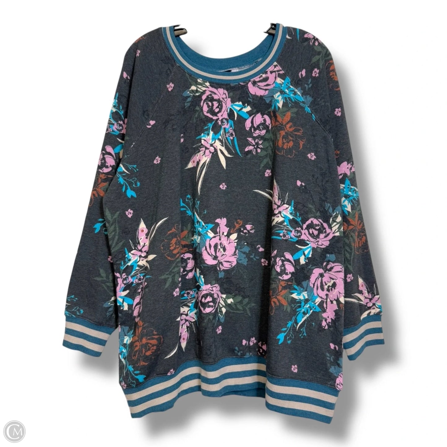 Sweatshirt Crewneck By Torrid In Floral Print, Size: 2