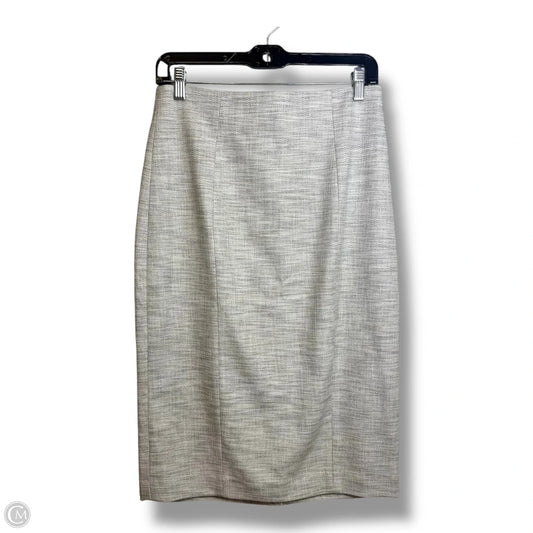 Skirt Midi By Banana Republic In Grey, Size: 8