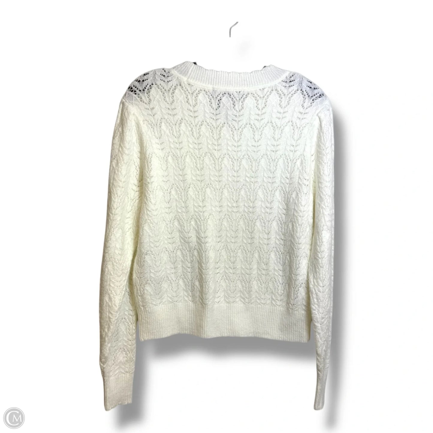 Top Long Sleeve By White House Black Market In White, Size: L