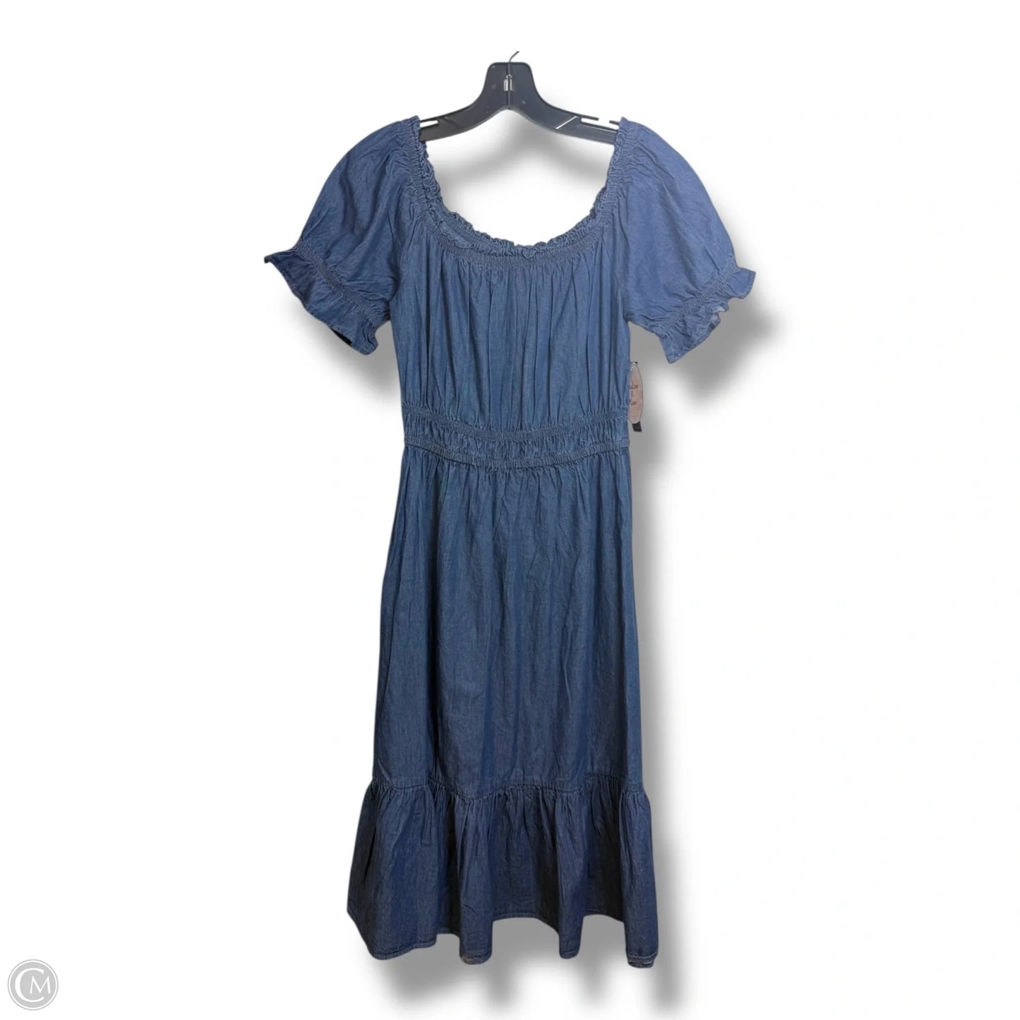 Dress Casual Midi By Clothes Mentor In Blue Denim, Size: S
