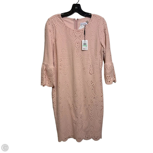 Dress Work By Calvin Klein In Pink, Size: 8