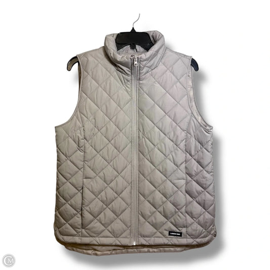 Vest Puffer & Quilted By Lands End In Grey, Size: M