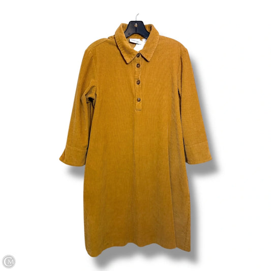 Dress Casual Midi By Clothes Mentor In Yellow, Size: S