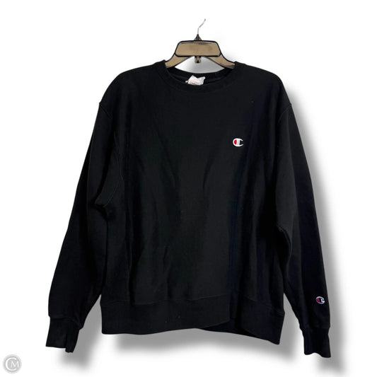Sweatshirt Crewneck By Champion In Black, Size: L