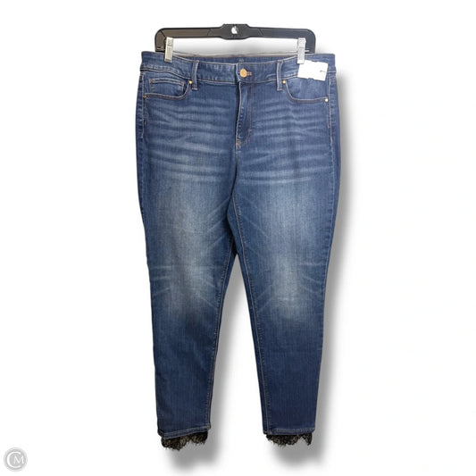 Jeans Straight By White House Black Market In Blue Denim, Size: 10
