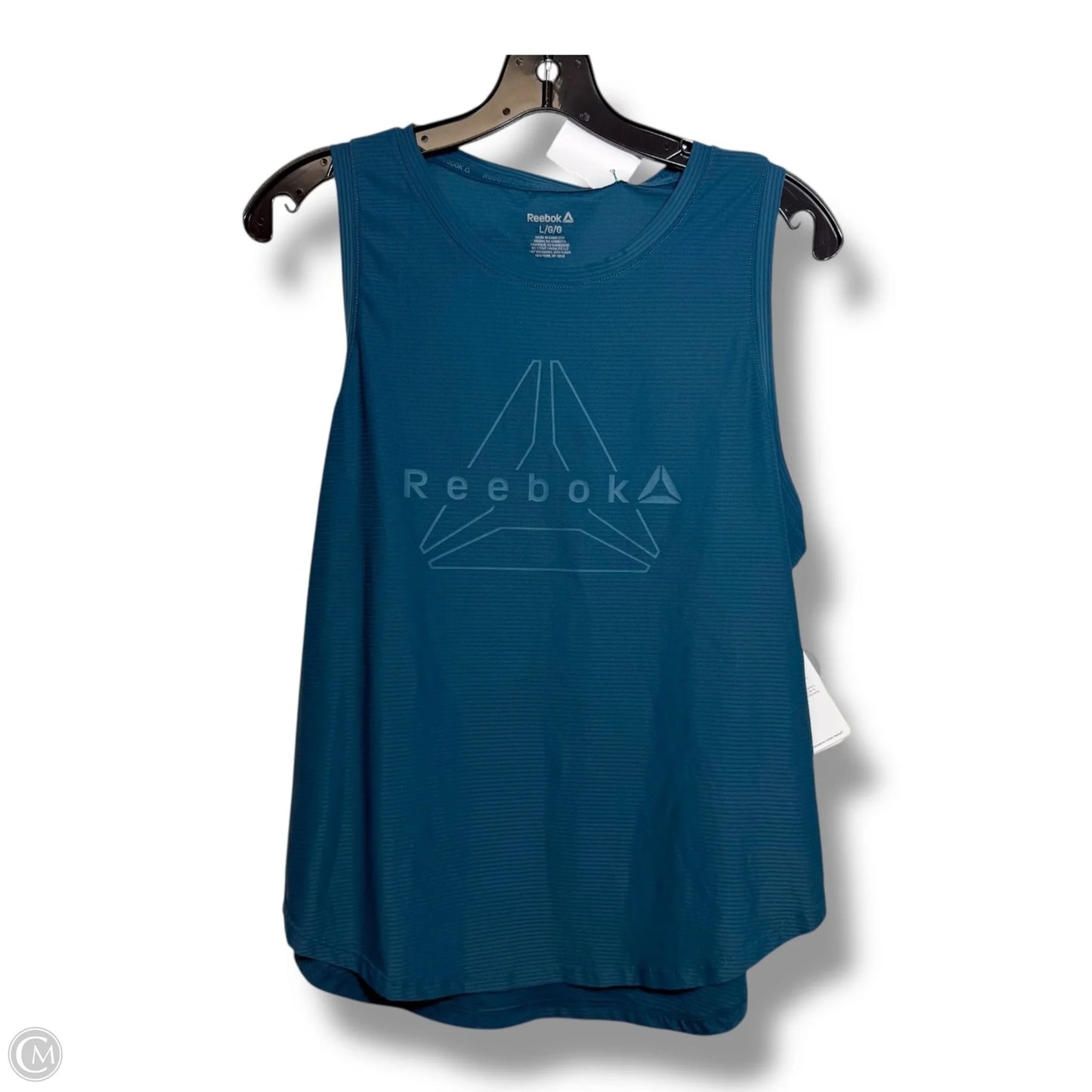 Top Sleeveless By Reebok In Blue, Size: L