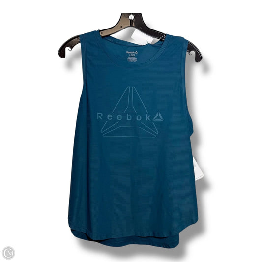 Top Sleeveless By Reebok In Blue, Size: L