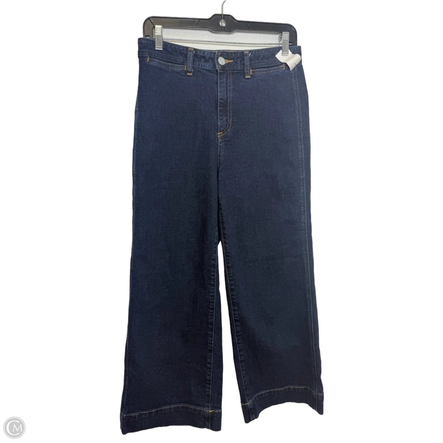 Jeans wide leg Cropped By Gap In Blue, Size: 6