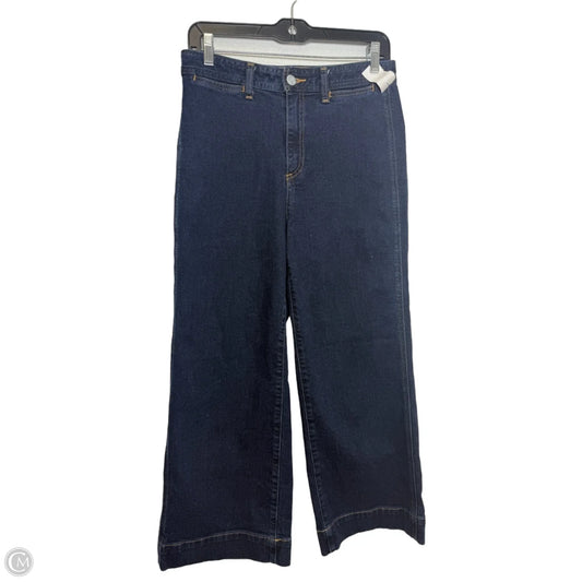 Jeans wide leg Cropped By Gap In Blue, Size: 6