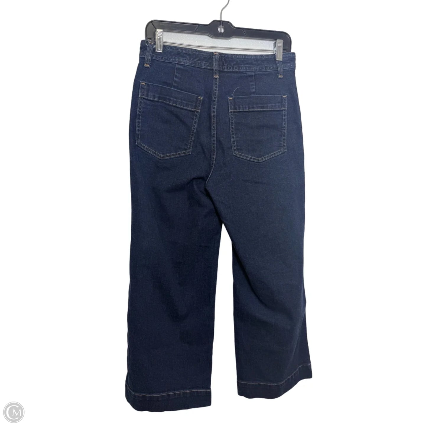 Jeans wide leg Cropped By Gap In Blue, Size: 6