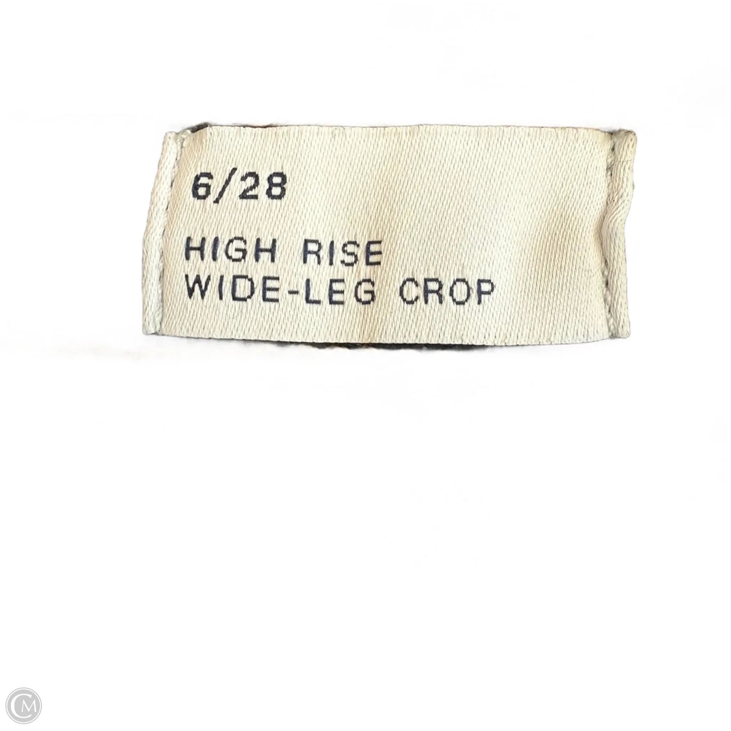 Jeans wide leg Cropped By Gap In Blue, Size: 6