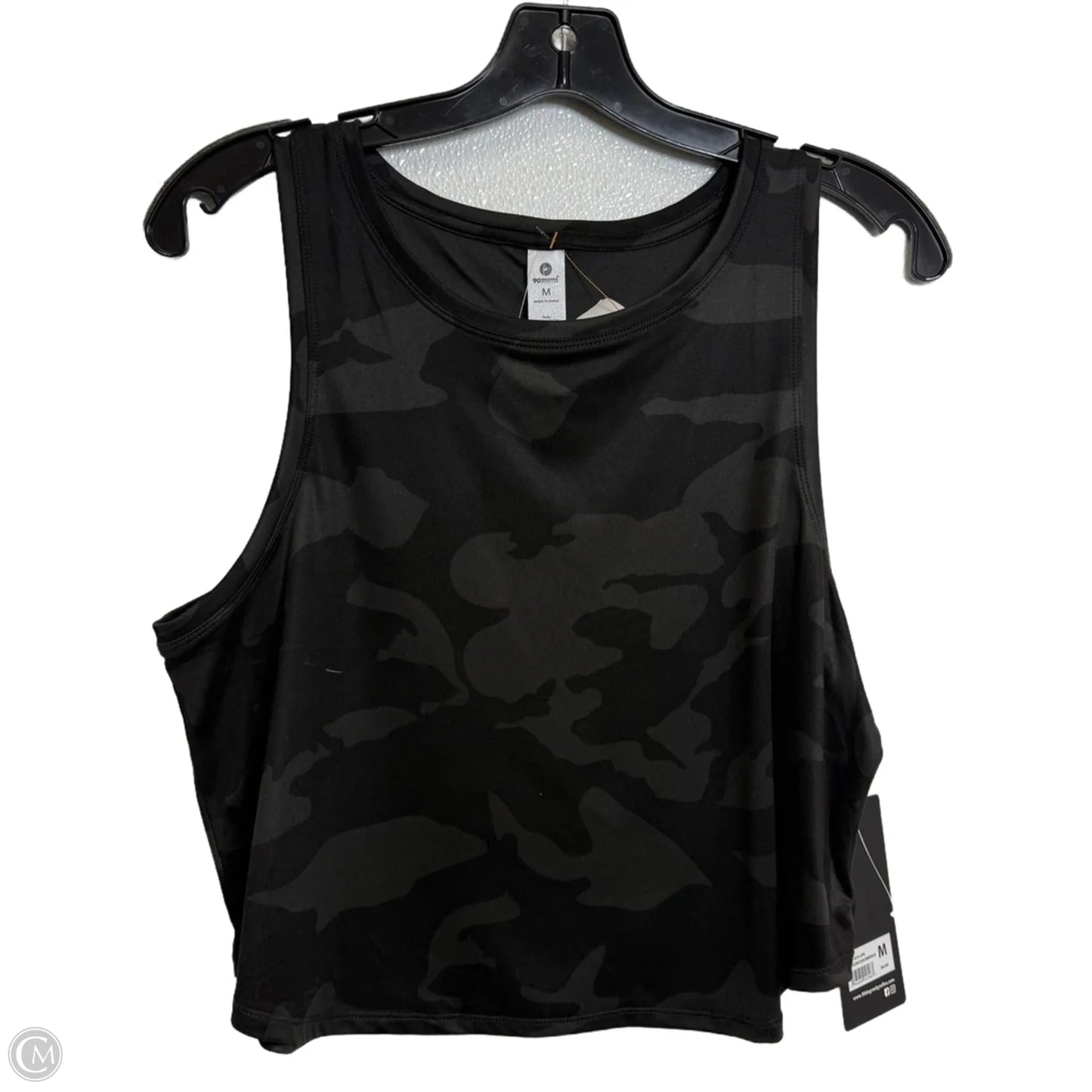 Athletic Top Sleeveless By Reflex In Black, Size: M