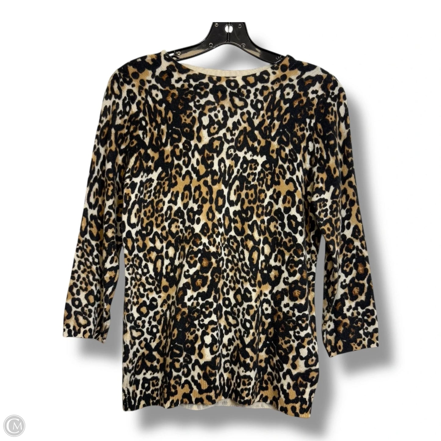 Sweater By Talbots In Animal Print, Size: Mp