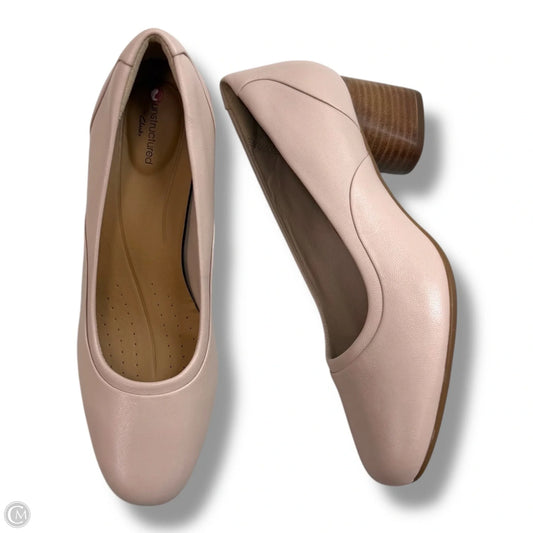 Shoes Heels Block By Clarks In Pink, Size: 7